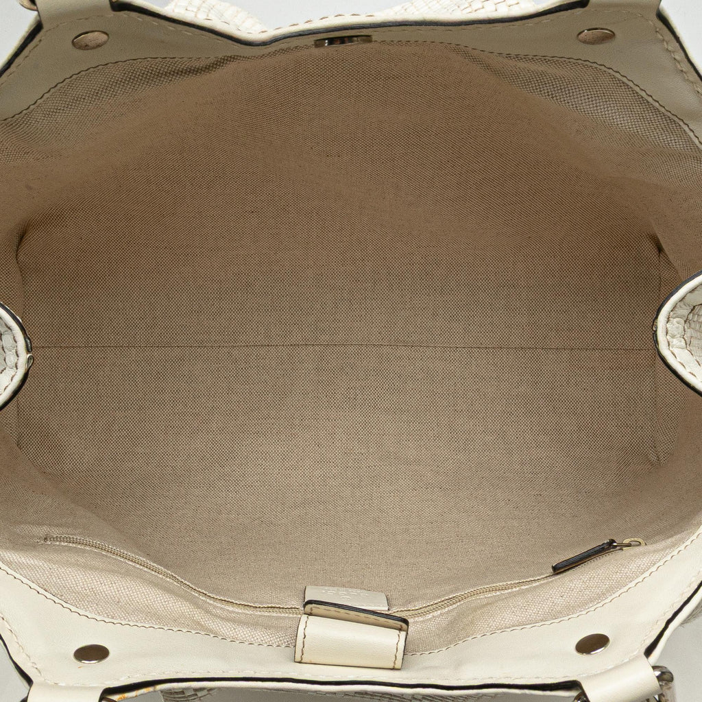Gucci Medium Diamante Raffia Sukey Tote