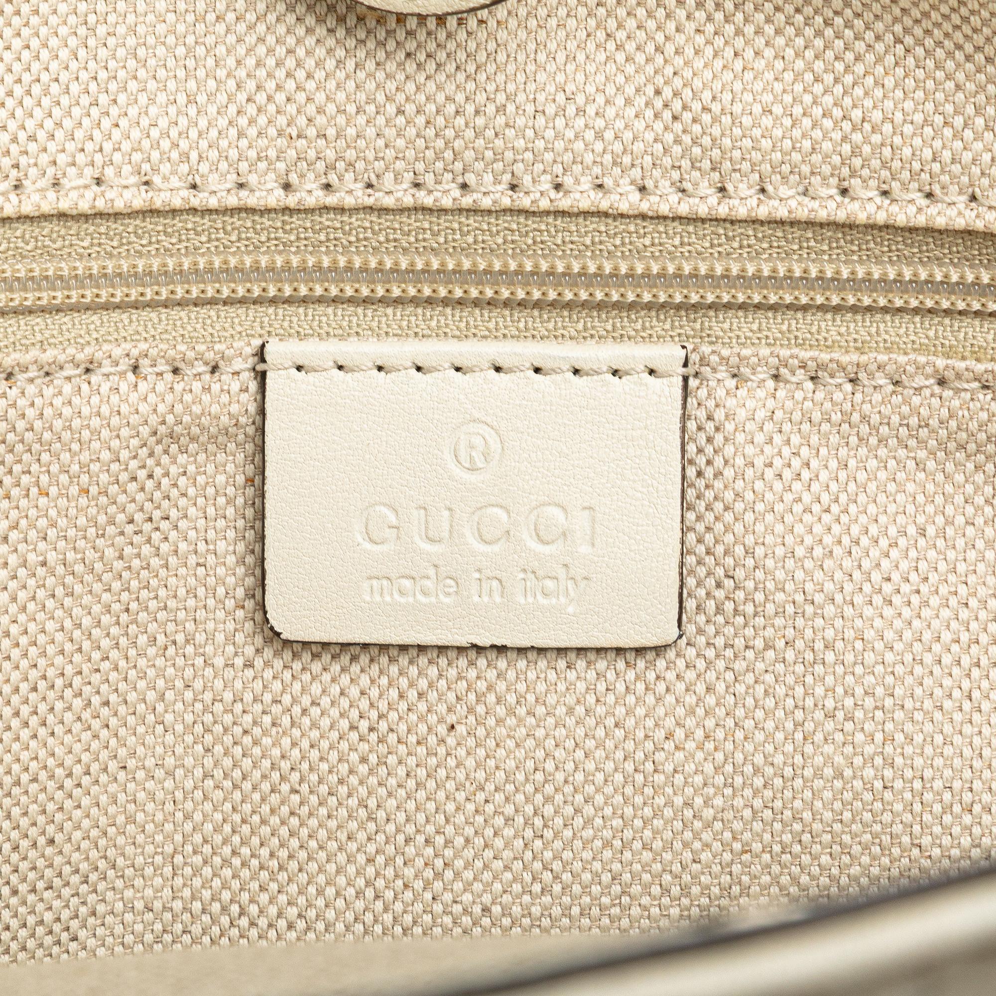 Gucci Medium Diamante Raffia Sukey Tote
