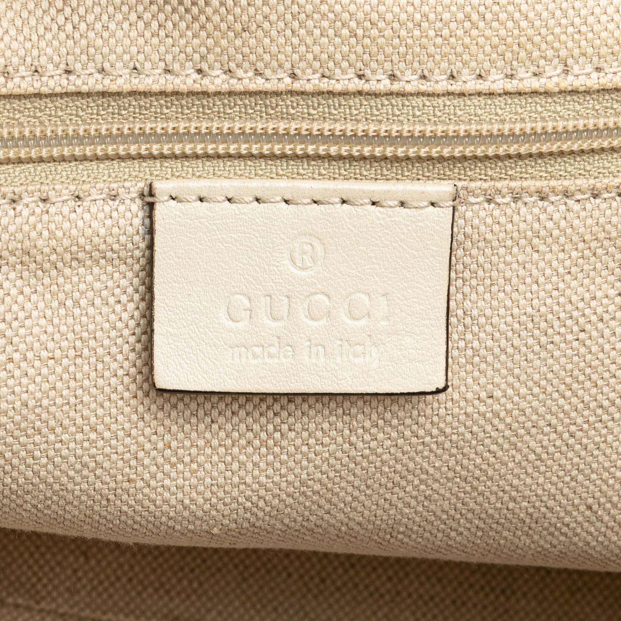 Gucci Medium Diamante Raffia Sukey Tote