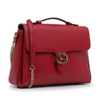 Gucci Medium Dollar Calf Interlocking G Satchel (SHG-AMhH0L)