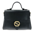 Gucci Medium Dollar Calf Interlocking G Satchel (SHG-q6A9lp)