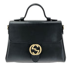 Gucci Medium Dollar Calf Interlocking G Satchel (SHG-q6A9lp)