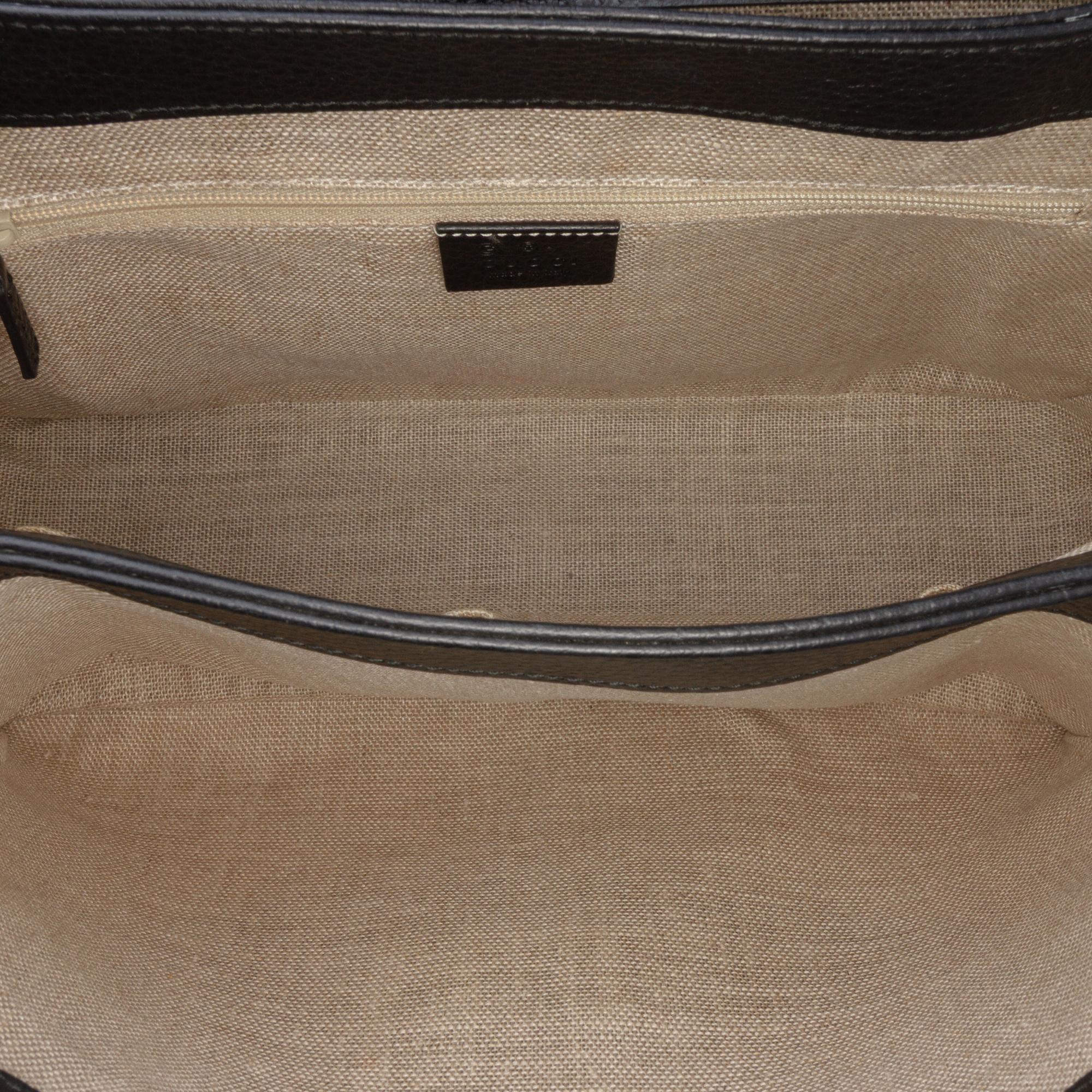 Gucci Medium Dollar Calf Interlocking G Satchel