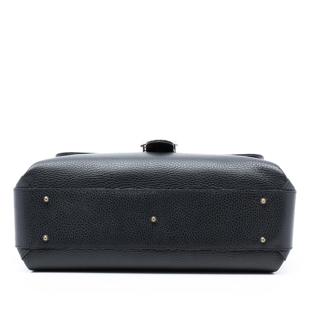 Gucci Medium Dollar Calf Interlocking G Satchel
