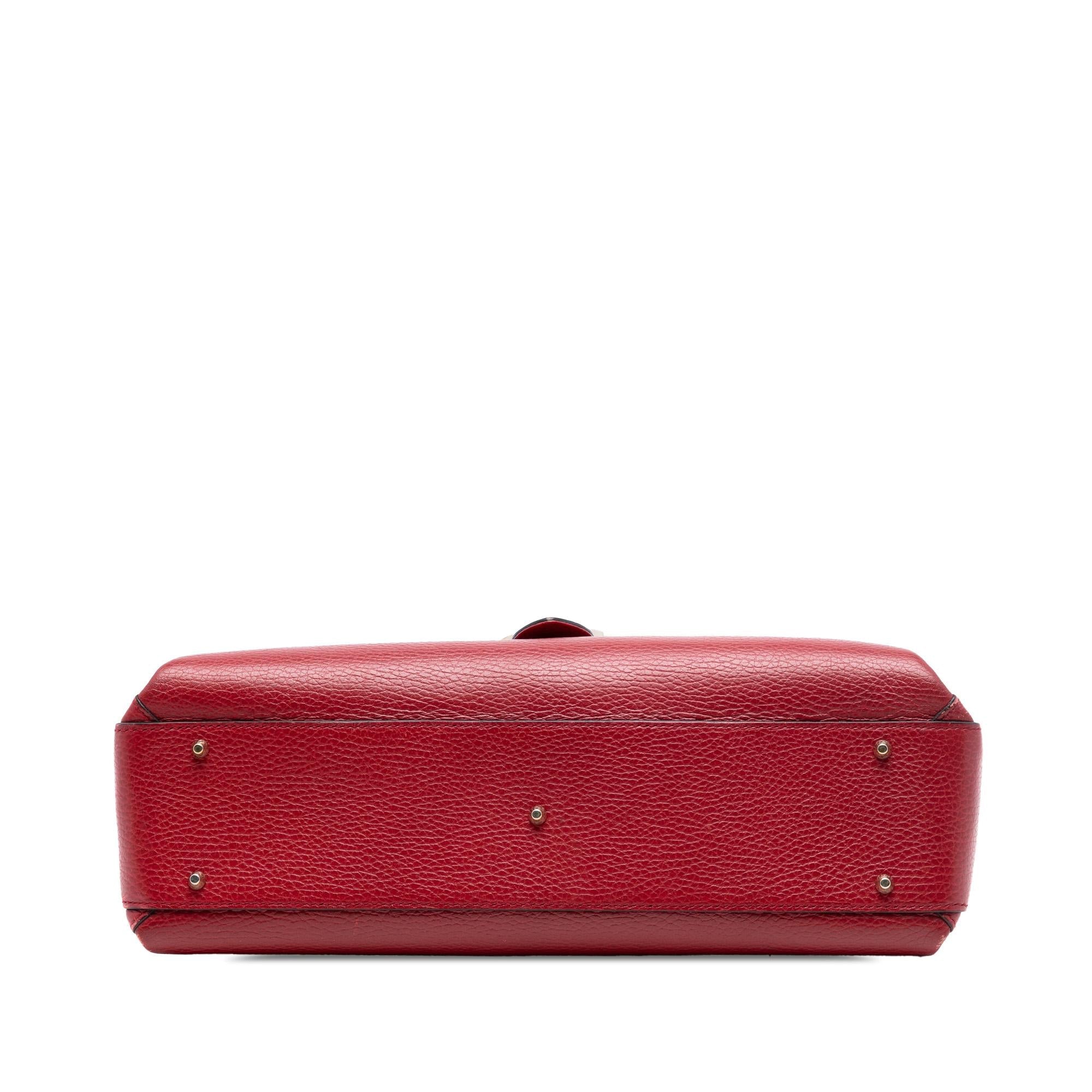 Gucci Medium Dollar Calf Interlocking G Satchel