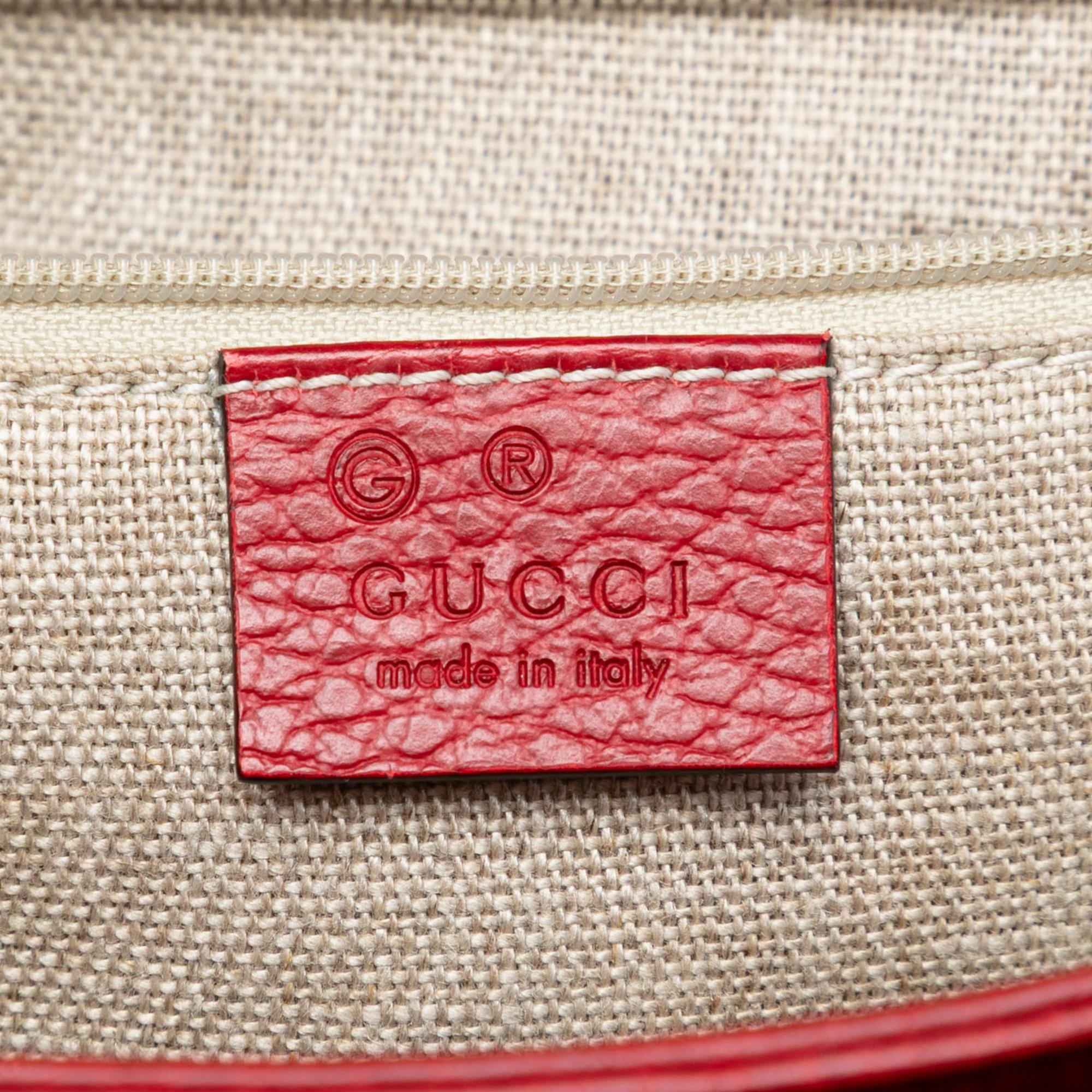 Gucci Medium Dollar Calf Interlocking G Satchel