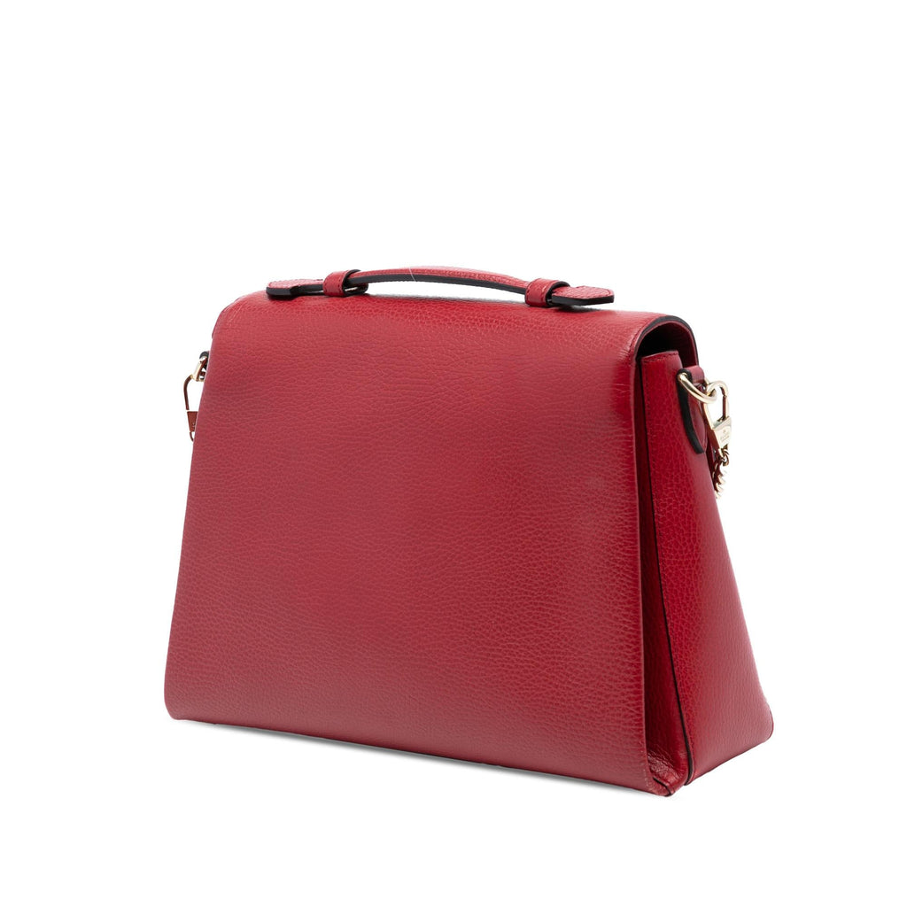 Gucci Medium Dollar Calf Interlocking G Satchel