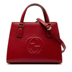 Gucci Medium Dollar Calf Soho Top Handle Convertible Tote