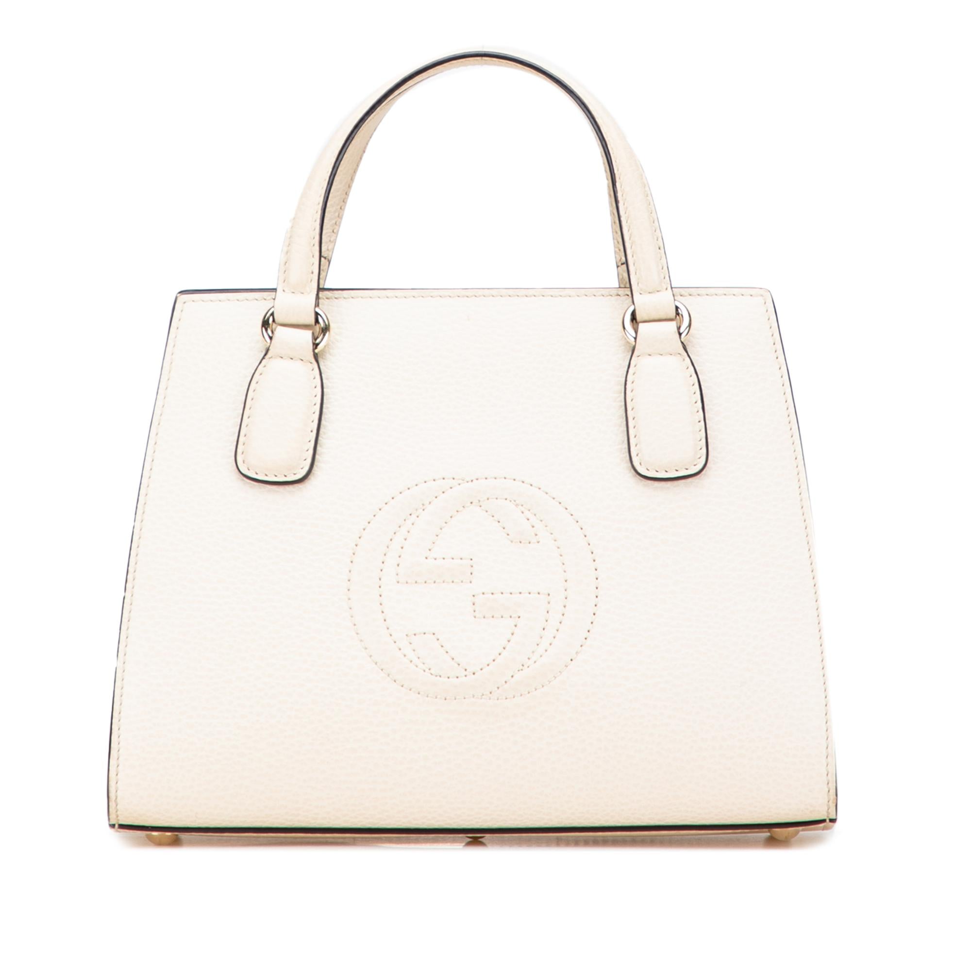 Gucci Medium Dollar Calf Soho Top Handle Convertible Tote