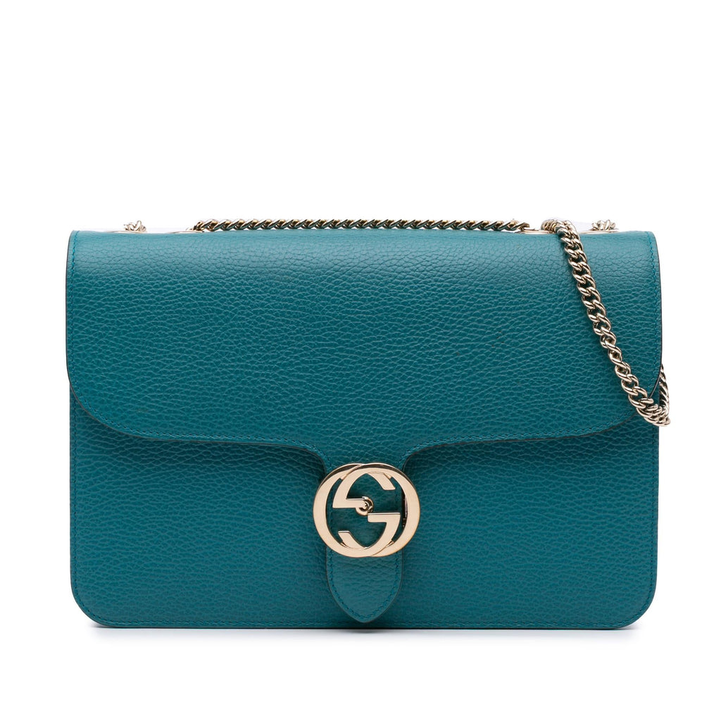 Gucci Medium Dollar Calfskin Interlocking G Crossbody