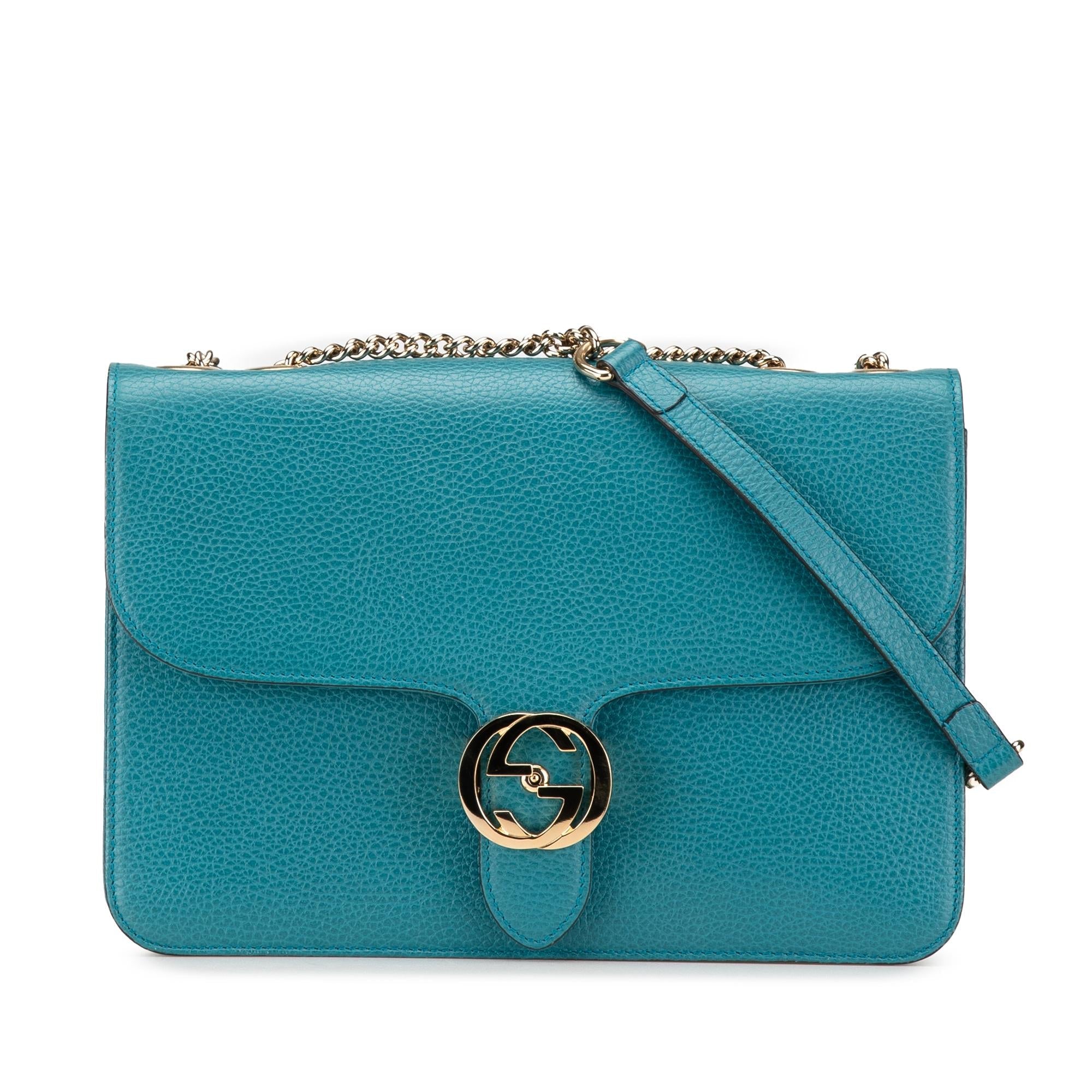 Gucci Medium Dollar Calfskin Interlocking G Crossbody