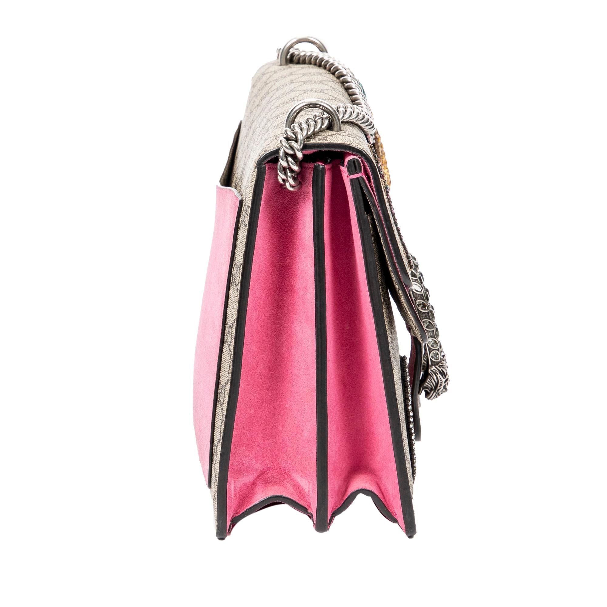 Gucci Medium Embellished GG Supreme Dionysus Shoulder Bag (SHG-A3io5I)