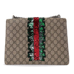 Gucci Medium Embellished GG Supreme Dionysus Shoulder Bag (SHG-46Vf23)