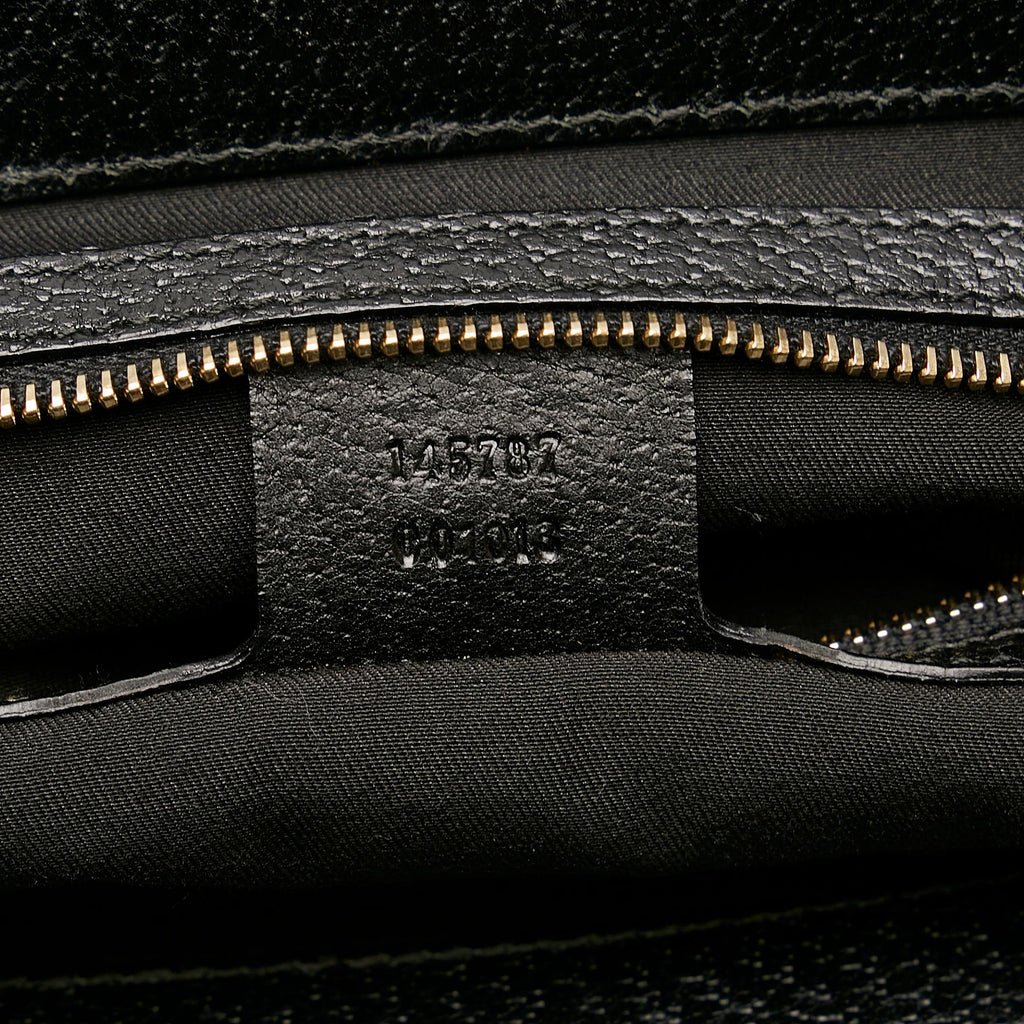 Gucci Medium Embossed Horsebit Velvet Punch Tote (SHG-LahSsr)