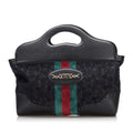 Gucci Medium Embossed Horsebit Velvet Punch Tote (SHG-LahSsr)