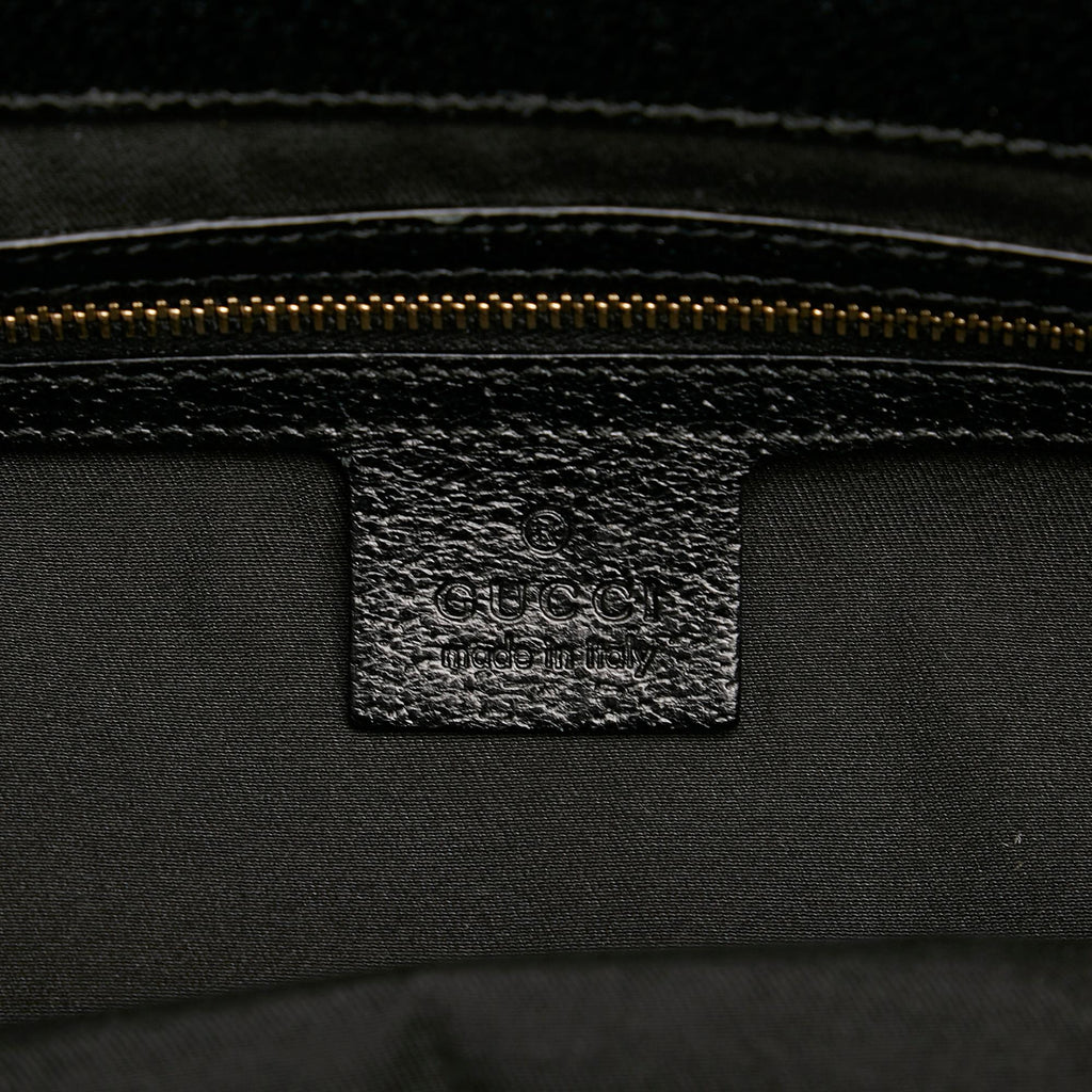 Gucci Medium Embossed Horsebit Velvet Punch Tote (SHG-LahSsr)