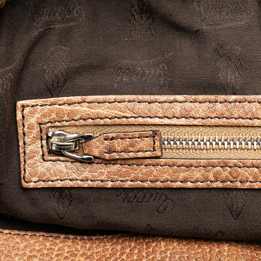 Gucci Medium GG Canvas Bamboo Bar Tote