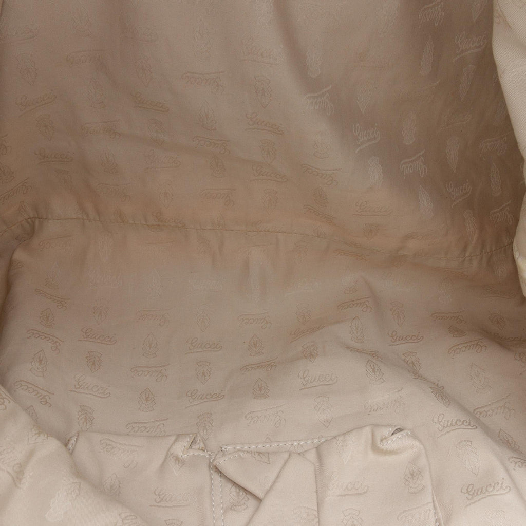 Gucci Medium GG Canvas Bamboo Bar Tote