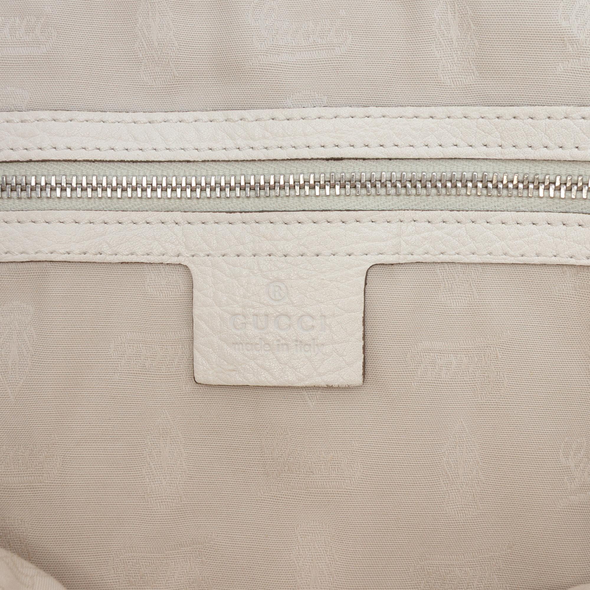 Gucci Medium GG Canvas Bamboo Bar Tote