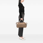 Gucci Medium GG Canvas Bamboo Bar Tote