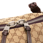 Gucci Medium GG Canvas Bamboo Bar Tote