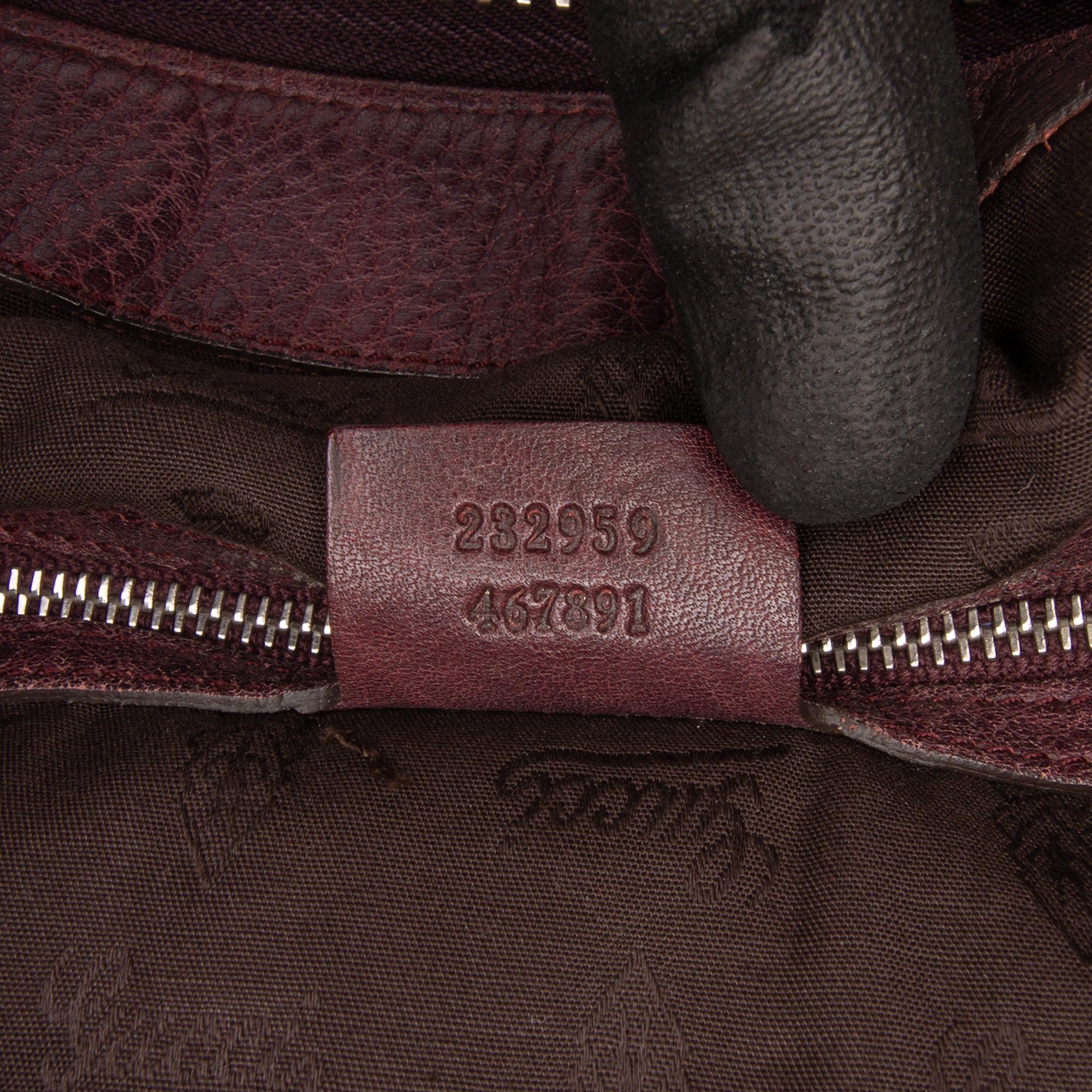 Gucci Medium GG Canvas Bamboo Bar Tote
