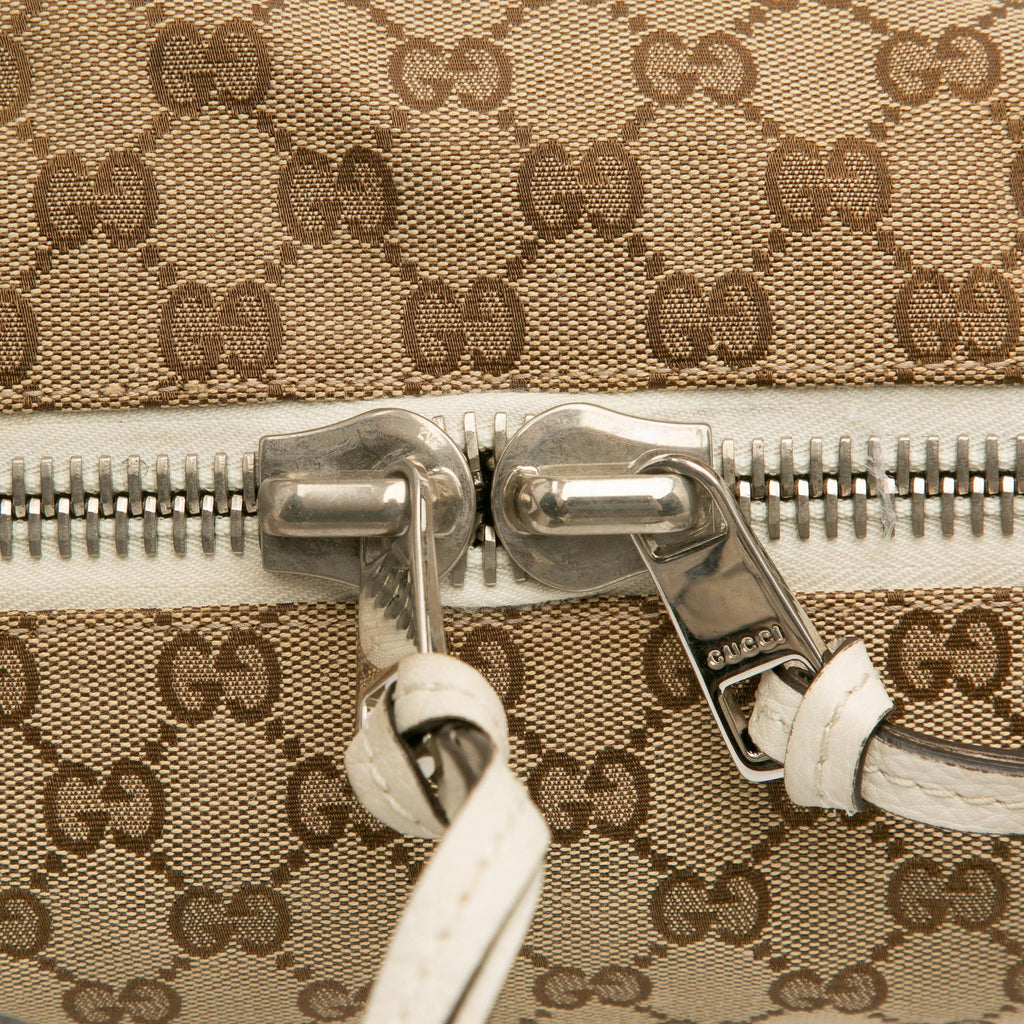 Gucci Medium GG Canvas Bamboo Bar Tote