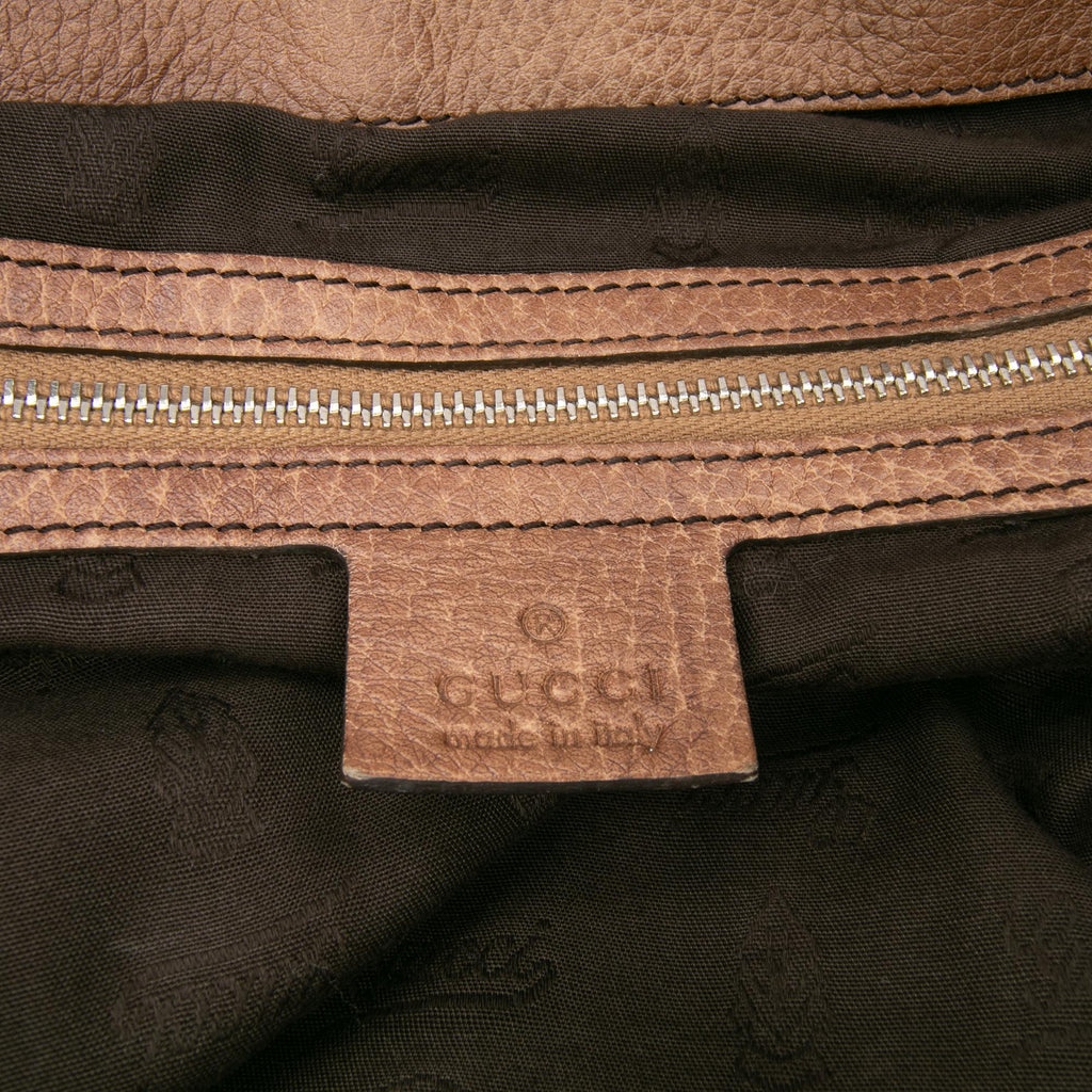 Gucci Medium GG Canvas Bamboo Bar Tote