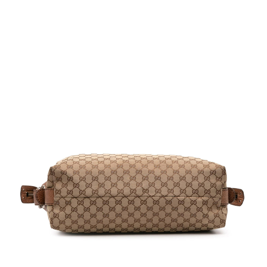 Gucci Medium GG Canvas Bamboo Bar Tote