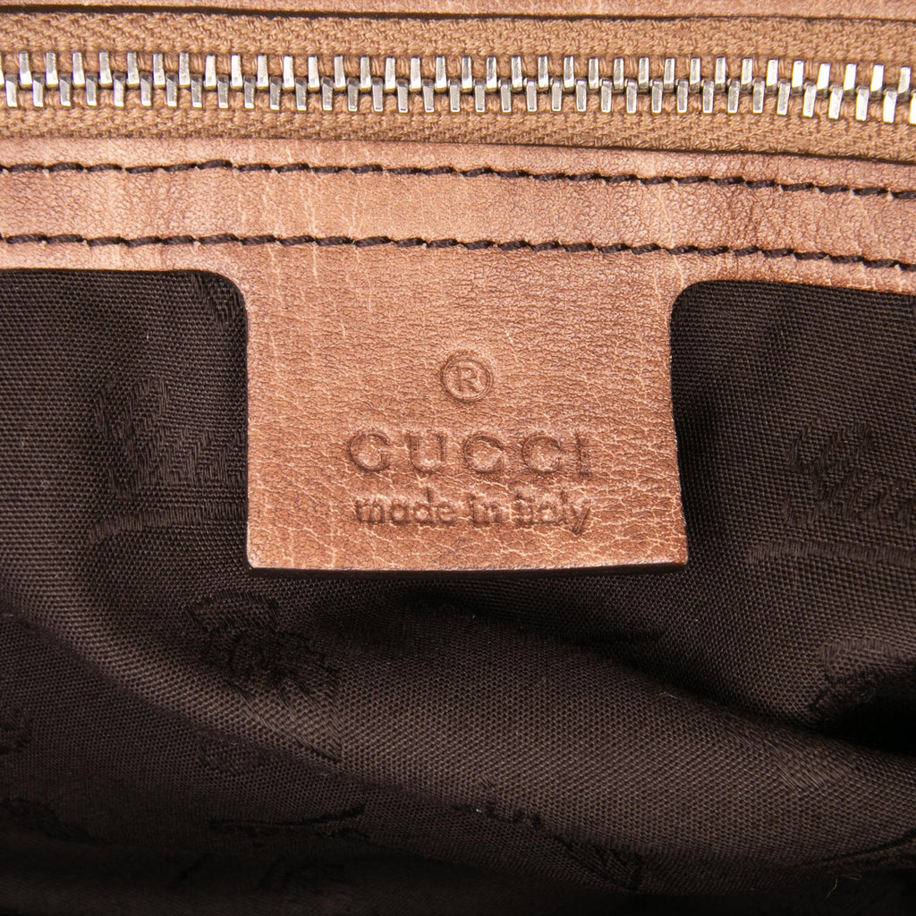 Gucci Medium GG Canvas Bamboo Bar Tote