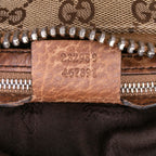 Gucci Medium GG Canvas Bamboo Bar Tote