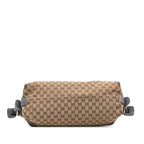 Gucci Medium GG Canvas Bamboo Bar Tote