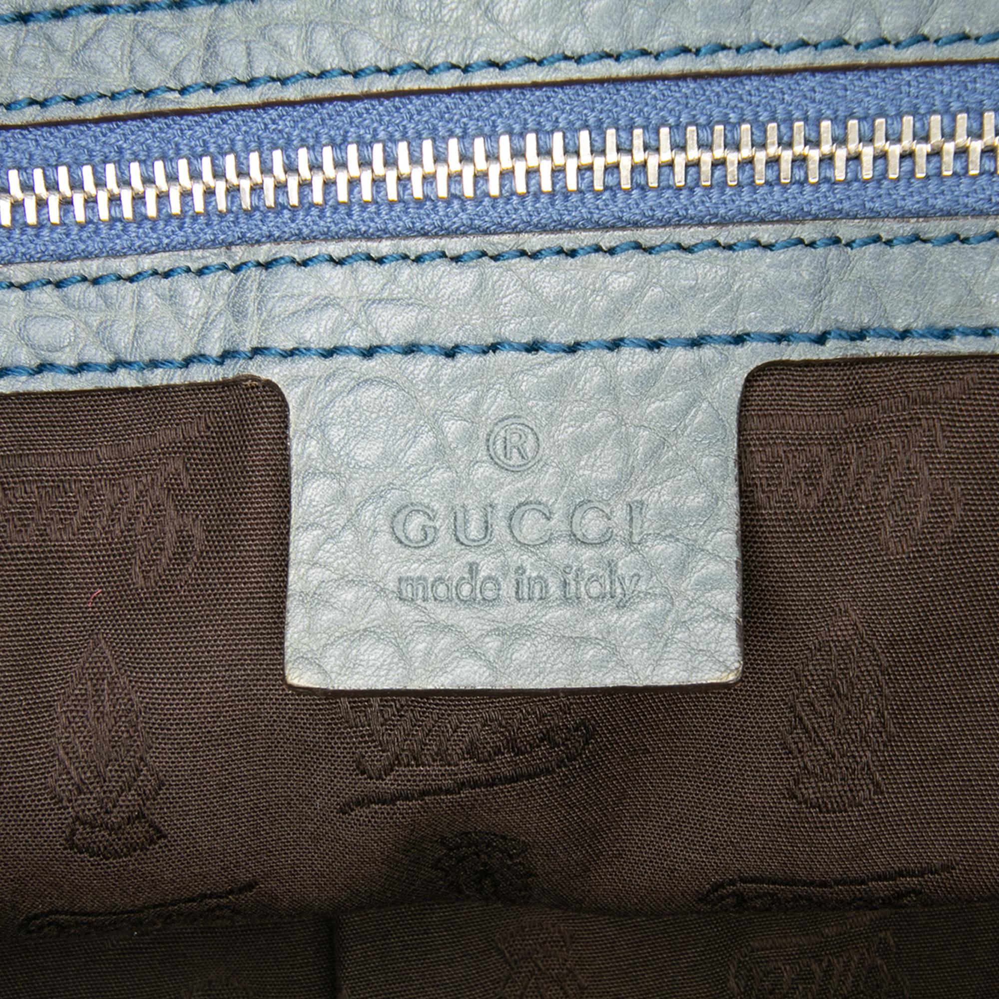 Gucci Medium GG Canvas Bamboo Bar Tote