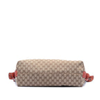 Gucci Medium GG Canvas Bamboo Bar Tote