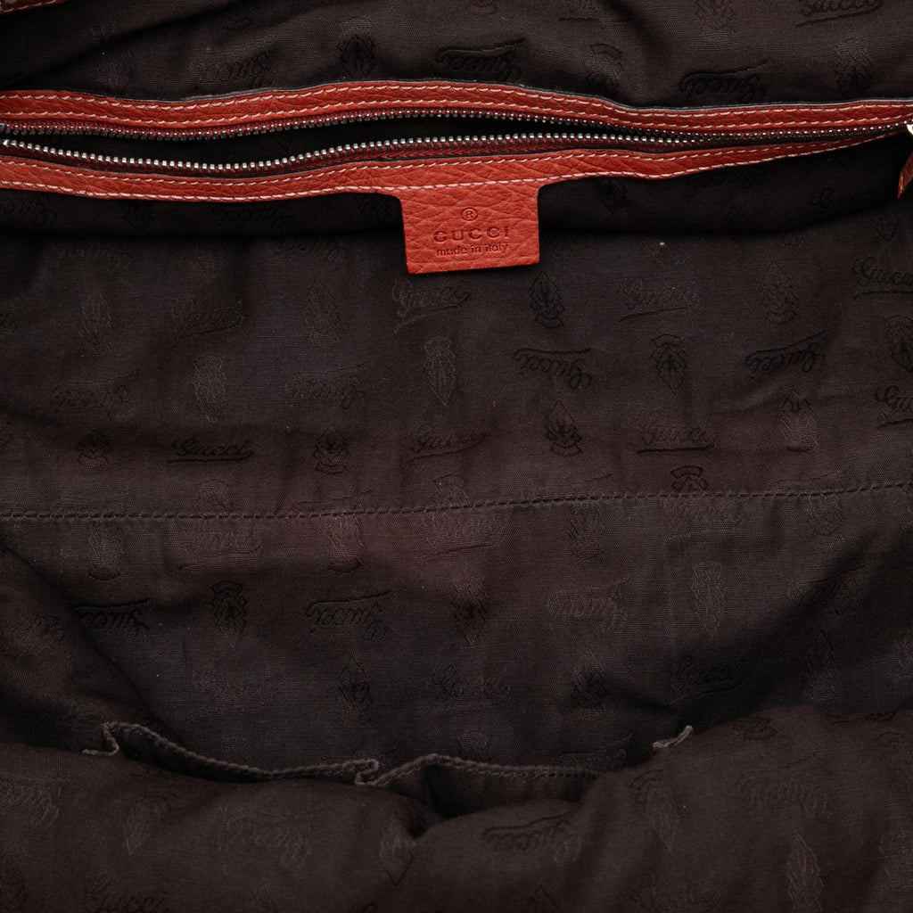 Gucci Medium GG Canvas Bamboo Bar Tote