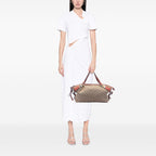 Gucci Medium GG Canvas Bamboo Bar Tote