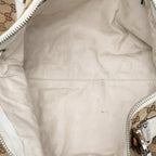 Gucci Medium GG Canvas Bamboo Bar Tote