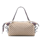 Gucci Medium GG Canvas Bamboo Bar Tote