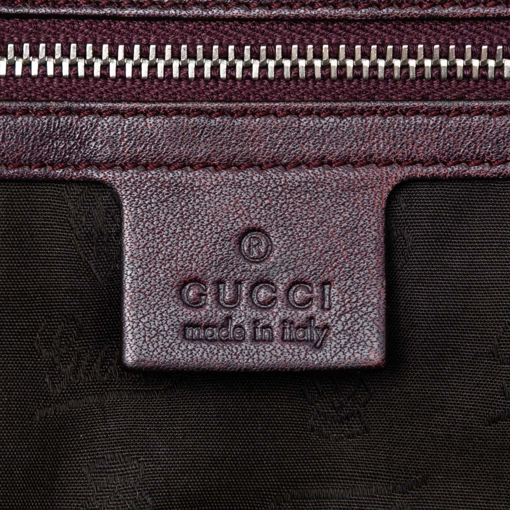 Gucci Medium GG Canvas Bamboo Bar Tote