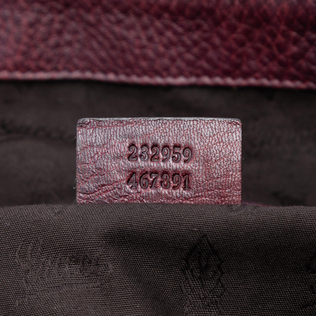 Gucci Medium GG Canvas Bamboo Bar Tote