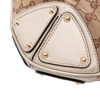 Gucci Medium GG Canvas Bamboo Indy Hobo