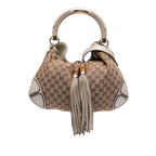 Gucci Medium GG Canvas Bamboo Indy Hobo