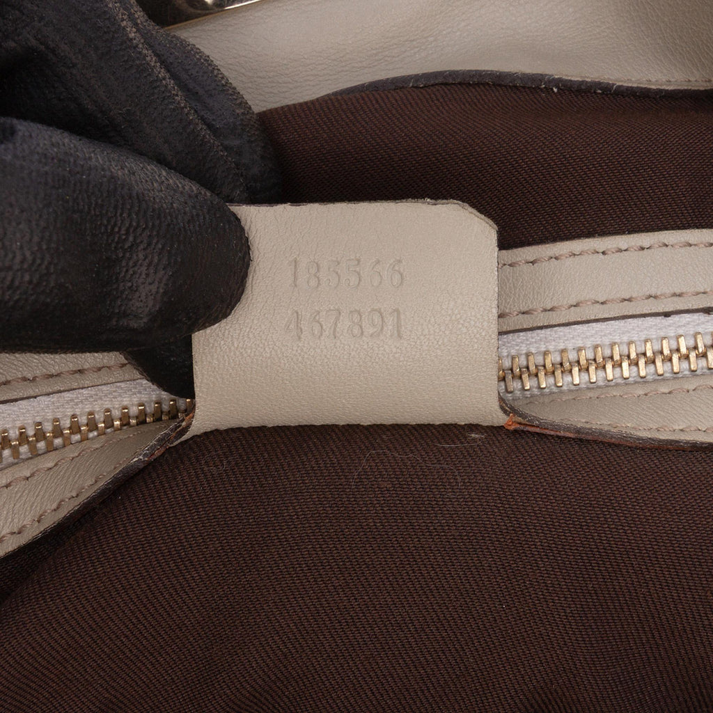 Gucci Medium GG Canvas Bamboo Indy Hobo