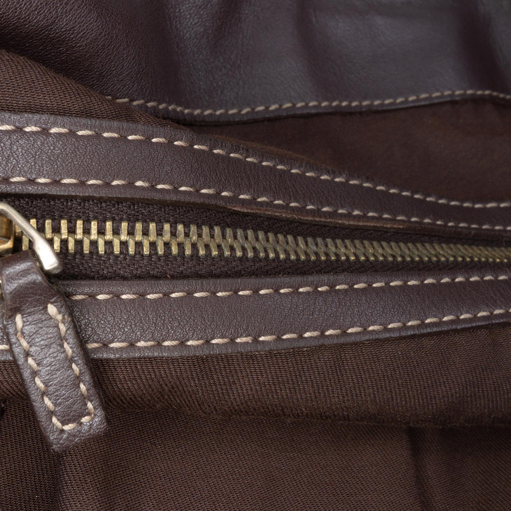 Gucci Medium GG Canvas Bamboo Indy Hobo