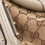 Gucci Medium GG Canvas Bamboo Indy Hobo