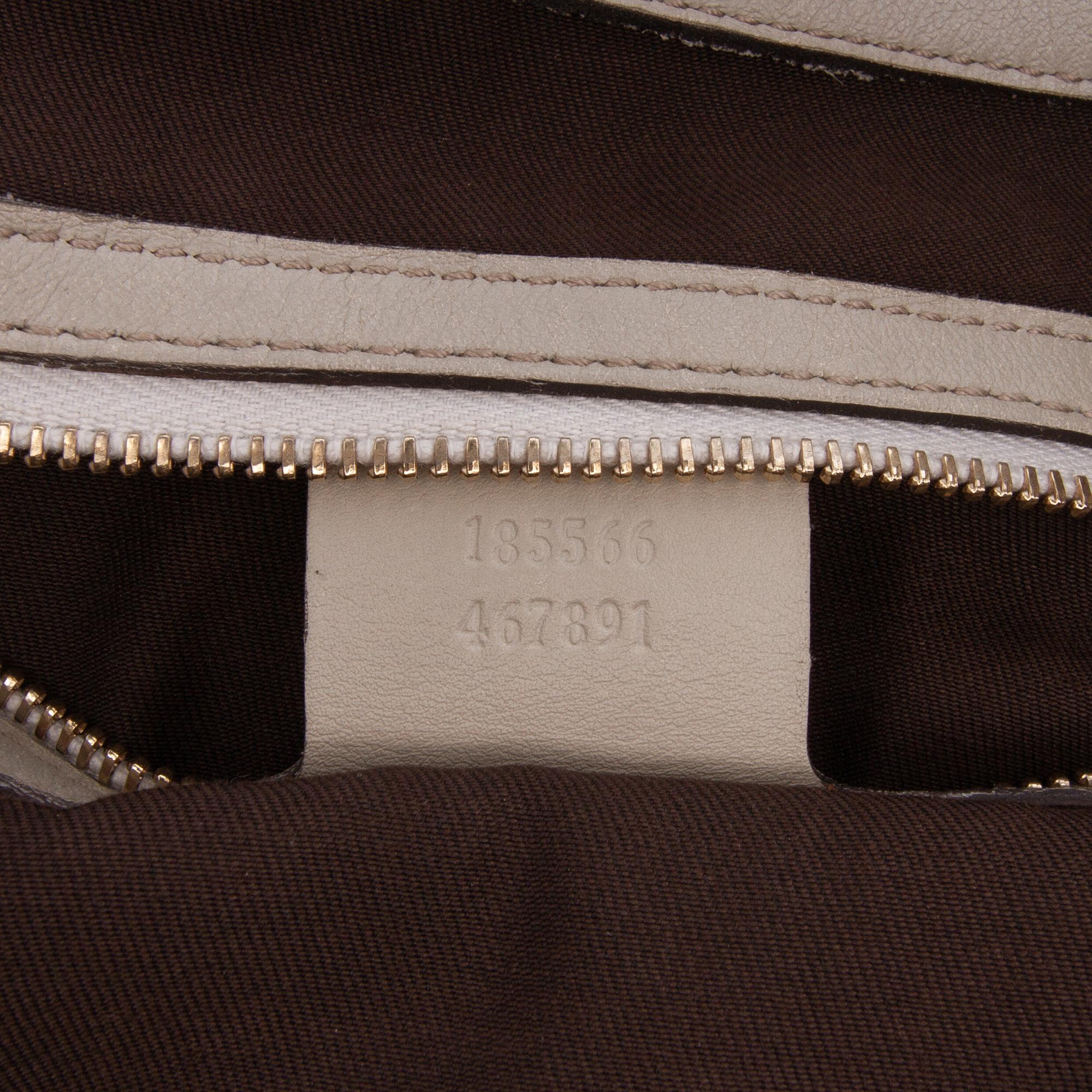 Gucci Medium GG Canvas Bamboo Indy Hobo
