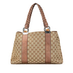 Gucci Medium GG Canvas Bamboo Libeccio Tote