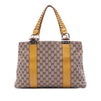 Gucci Medium GG Canvas Bamboo Libeccio Tote
