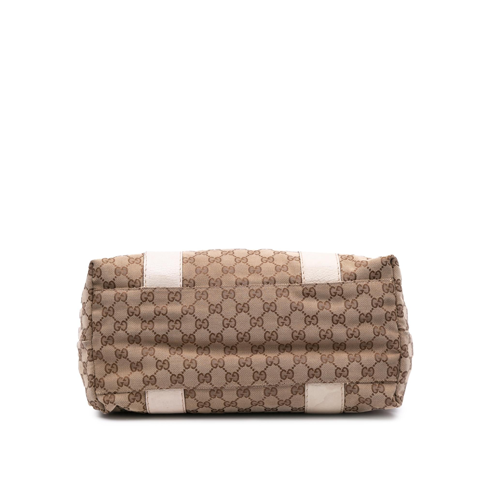 Gucci Medium GG Canvas Bamboo Libeccio Tote