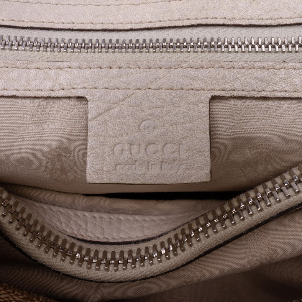 Gucci Medium GG Canvas Bamboo Libeccio Tote